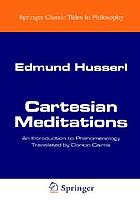 Cartesian meditations: an introduction to phenomenology