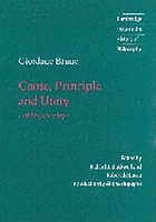 Cause, principle, and unity