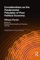 Considerations on the fundamental principles of pure political economy