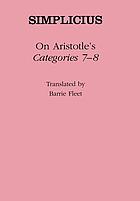 On Aristotle's "Categories 7-8