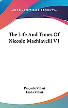 The life and times of Niccolò Machiavelli