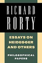 Essays on Heidegger and others