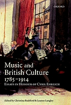 Music and British culture, 1785-1914 : essays in honour of Cyril EhrlichMusic and British culture, 1785-1914 : essays in honor of Cyril Ehrlich