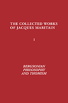 Bergsonian philosophy and Thomism