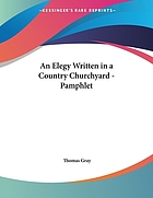 Elegy written in a country church-yard