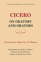 Cicero on oratory and orators