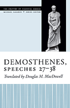 Demosthenes, speeches 27-38