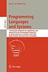 Programming Languages and Systems, vol. 4421