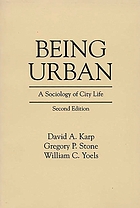 Being urban : a sociology of city life