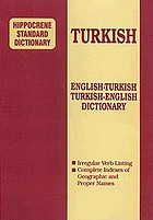 English-Turkish, Turkish-English dictionary