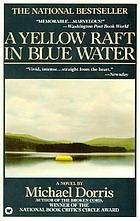 A yellow raft in blue water