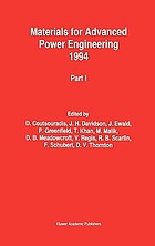 Materials for advanced power engineering 1994 : proceedings of a conference held in Liège, Belgium, 3-6 October 1994