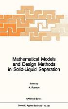 Mathematical models and design methods in solid-liquid separation