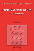 Combinatorial games : tic-tac-toe theory