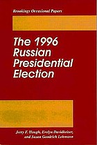 The 1996 Russian presidential election