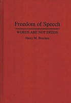 Freedom of speech : words are not deeds