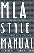 MLA style manual and guide to scholarly publishing 著者：  Joseph Gibaldi 