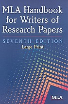 MLA handbook for writers of research papers.