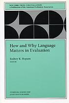 How and why language matters in evaluation