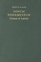 Nouum Testamentum latine, secundum editionem