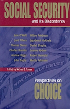 Social security and its discontents : perspectives on choice