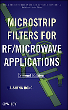 Microstrip filters for RF/microwave applications