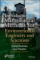 Introduction to Mathematical Methods for Environmental Engineers and Scientists.