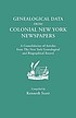 Genealogical data from colonial New York newspapers... by Kenneth Scott