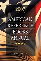 American reference books annual