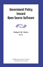 Government policy toward open source software