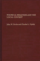 Political behavior and the local context