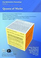 Quanta of maths : conference in honor of Alain Connes, non commutative geometry, Institut Henri Poincaré, Institut des hautes études scientifiques, Institut de mathématiques de Jussieu, Paris, France, March 29-April 6, 2007