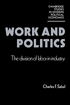 Work and politics : the division of labor in industry