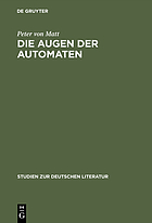 Die Augen der Automaten; E.T.A. Hoffmanns Imaginationslehre als Prinzip seiner Erzählkunst.