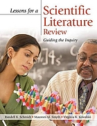 Lessons for a scientific literature review : guiding the inquiry