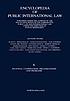Encyclopedia of public international law. 6, Regional... by Rudolf Bernhardt