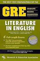 The best test preparation for the GRE Graduate Record Examination in literature in English
