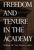 Freedom and tenure in the academy
