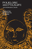 Folklore and folklife : an introduction
