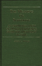 The meaning of suffering : an interpretation of human existence from the viewpoint of time