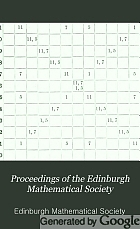 Proceedings of the Edinburgh Mathematical Society.