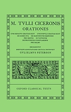Orationes. 5, Cum senatui gratias egit, Cum populo gratias egit, De domo sua, De haruspicum responso, Pro Sestio, In Vatinium, De provinciis consularibus, Pro Balbo