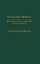 Sustainable mobility : renewable energies for powering fuel cell vehicles