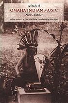 A study of Omaha Indian music