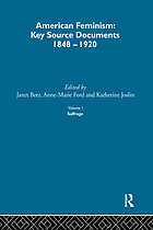 American feminism : key source documents, 1848-1920