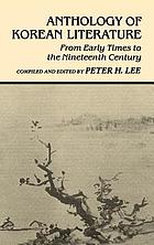 Anthology of Korean literature : from early times to the 19th century