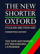 New Oxford shorter English dictionary
