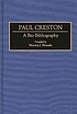 Paul Creston : a bio-bibliography