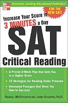 Increase your score in 3 minutes a day. SAT critical reading