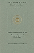 Ethical considerations in the business aspects... 